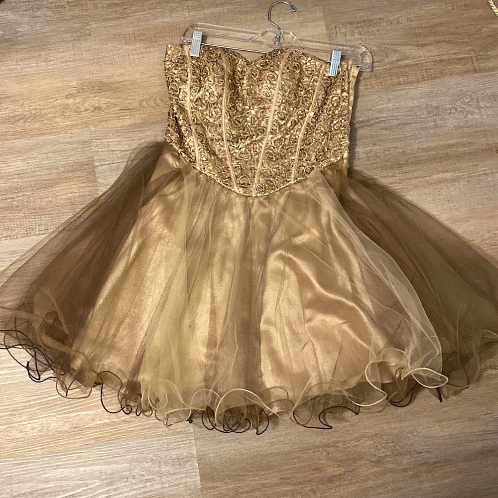 Cream Hoco Dress